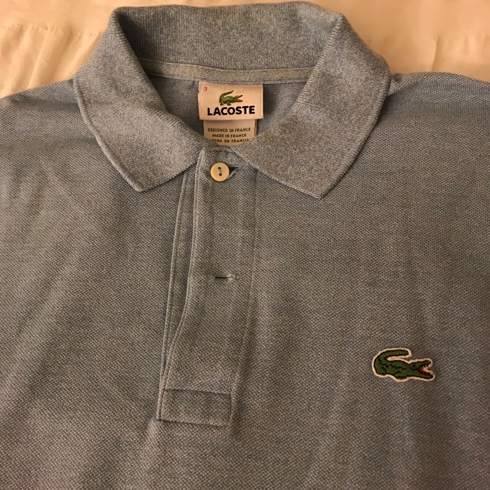 Lacoste Pique Polo - Light/Baby Blue